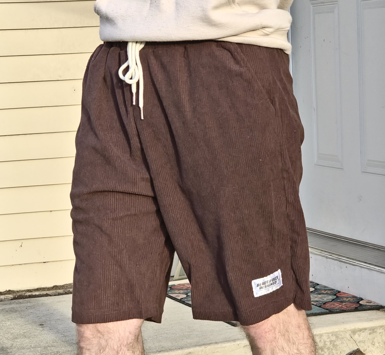 Corduroy Shorts Brown