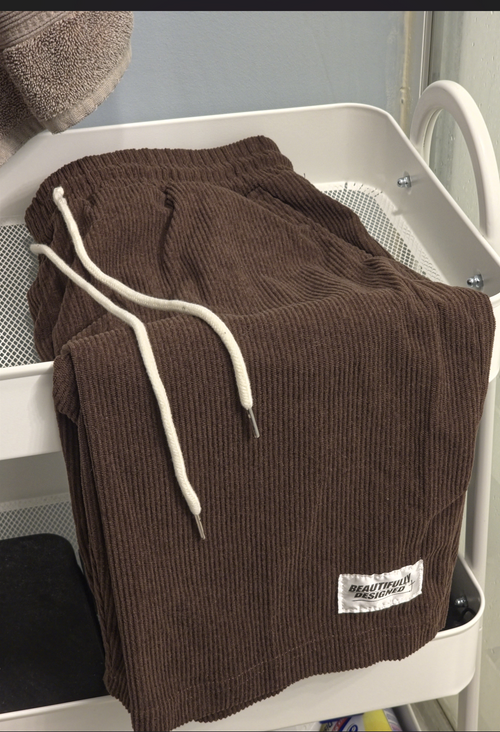Corduroy Shorts Brown
