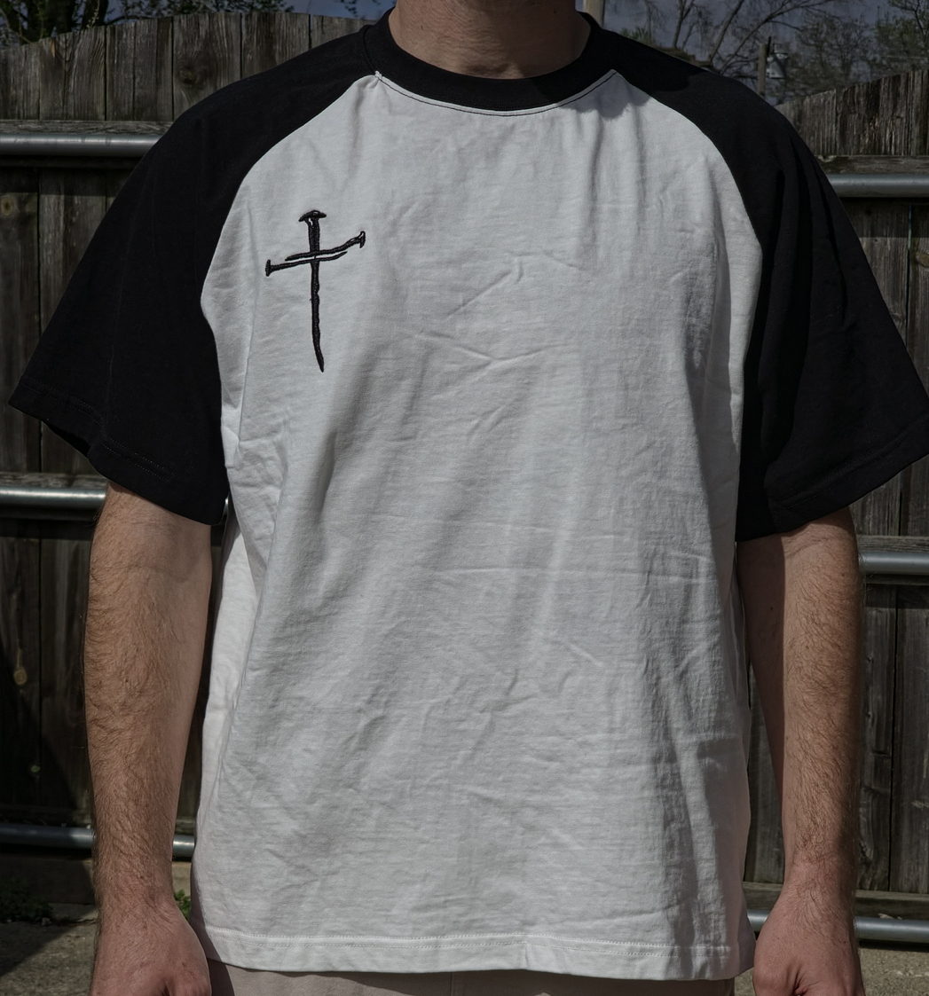 Short Sleeve Shirt Two Tone Black & White